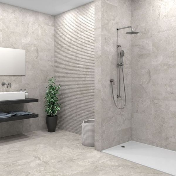 Melrose Himalaya Grey Floor Tile 450x450