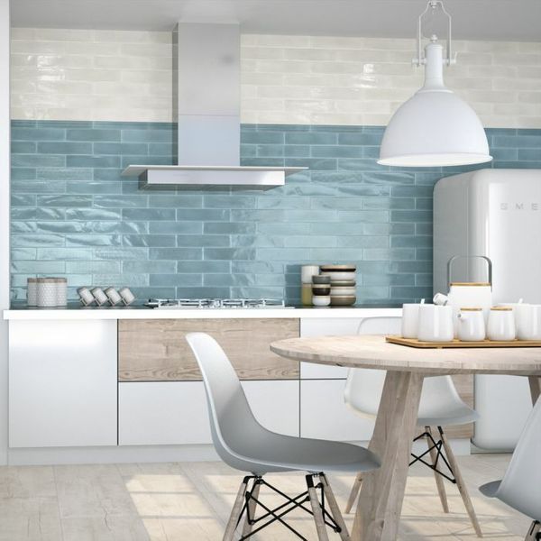 Opal Sky Light Blue Tile 75x300