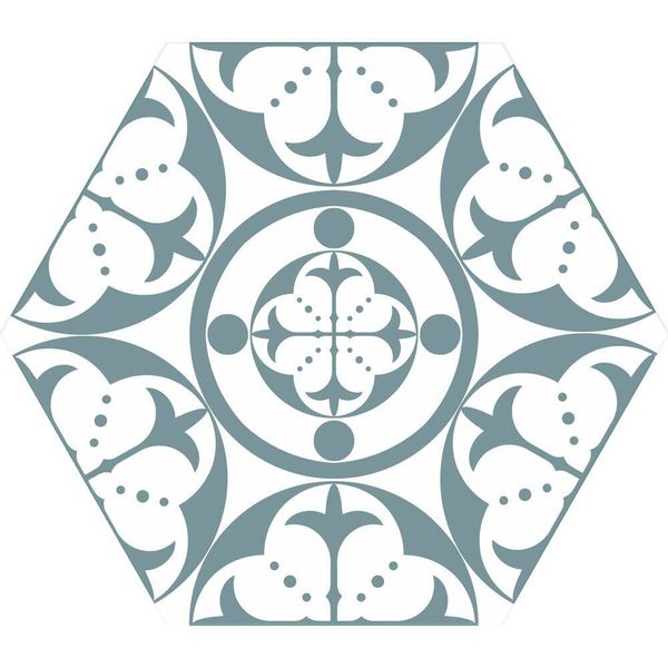 Carnaby Hexagon Decor Sky Tile
