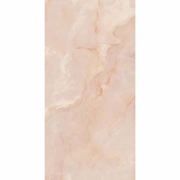 Lux Noor peach Marble Effect Tile