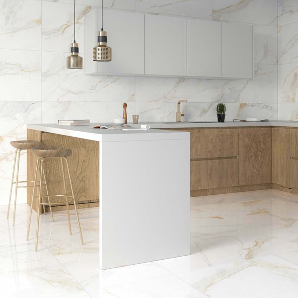 Marshall Gold Marble Effect Tile