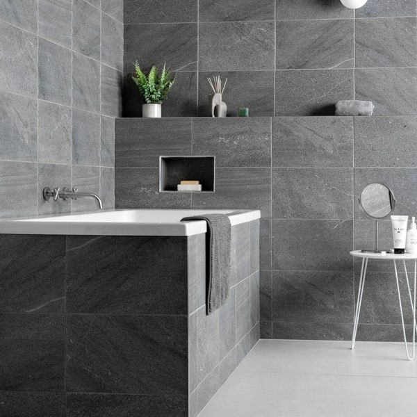 Rock Taupe Stone Effect Tiles